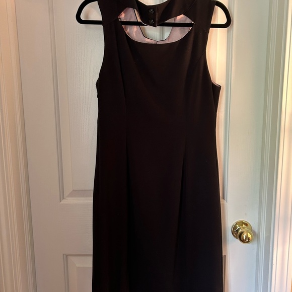 Anthropologie Peter Pan Collar Black Cocktail Dress // Size 6 - Picture 6 of 9